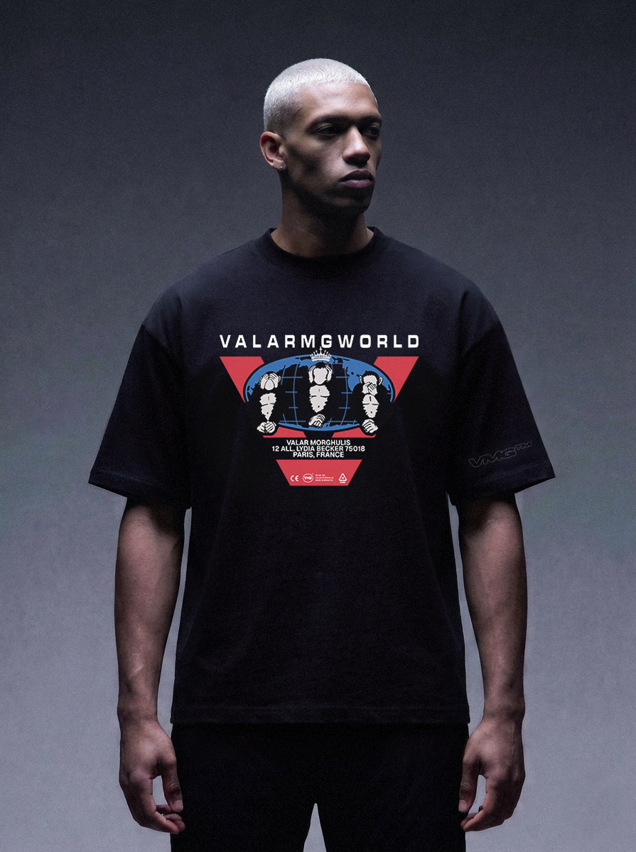 T-Shirt Valar Morghulis World VALARMGWORLD Noir