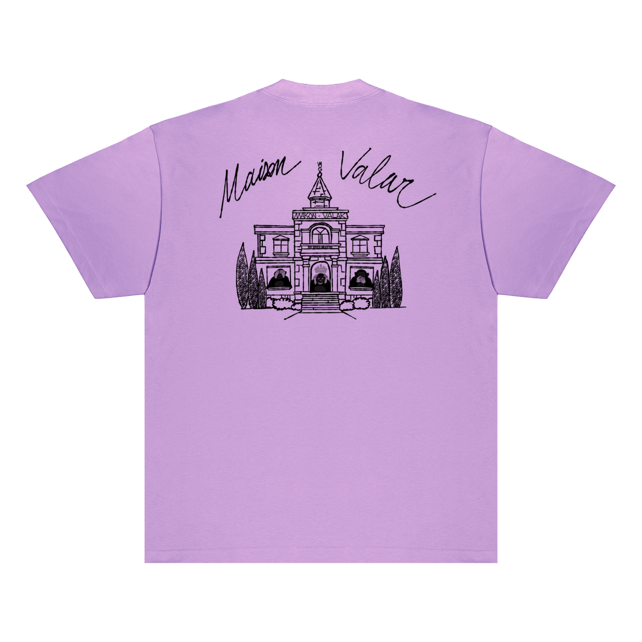 T-Shirt Valar Morghulis Brodé Plexus VALARMGWORLD Lilas