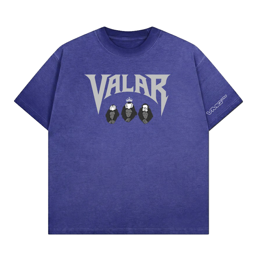 T-Shirt Valar Morghulis Sharp VALARMGWORLD Violet foncé