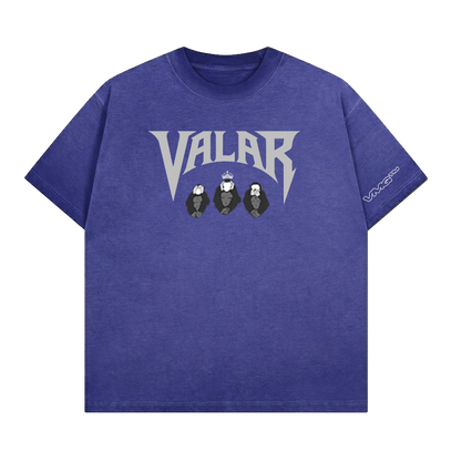 T-Shirt Valar Morghulis Sharp VALARMGWORLD Violet foncé