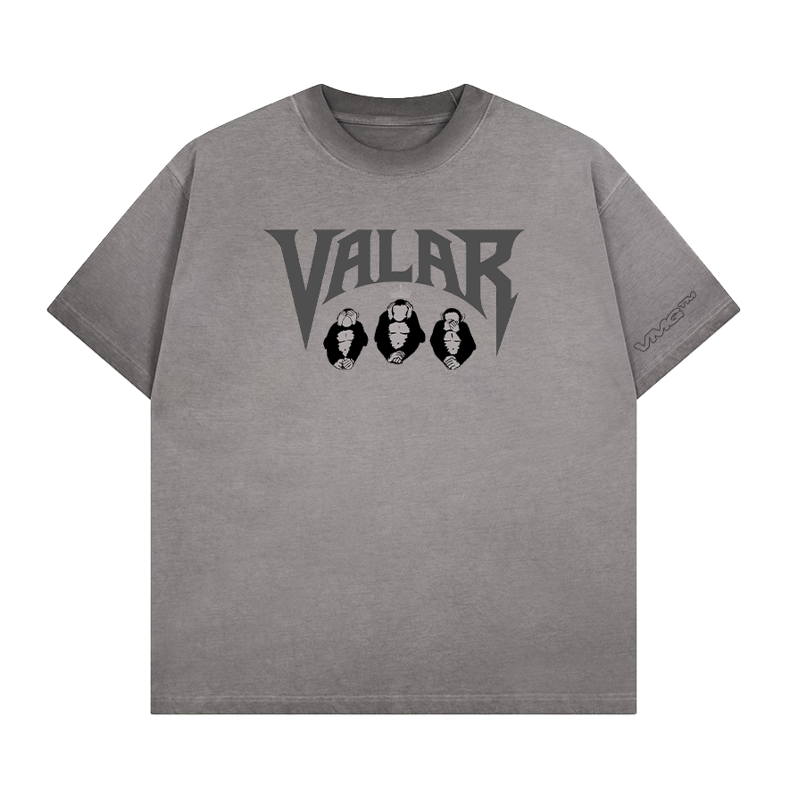 T-Shirt Valar Morghulis Sharp VALARMGWORLD Gris