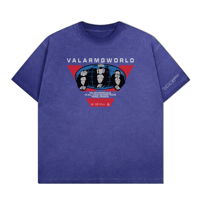 T-Shirt Valar Morghulis World VALARMGWORLD Violet foncé