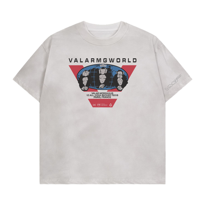 T-Shirt Valar Morghulis World VALARMGWORLD Blanc