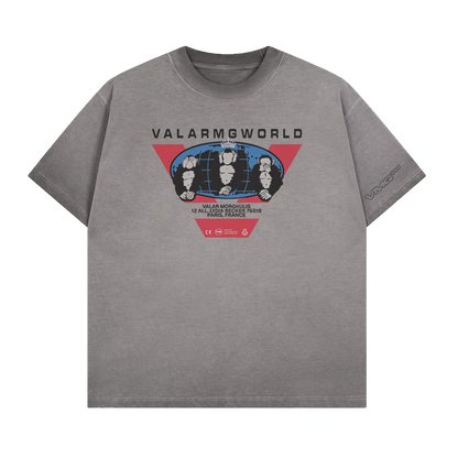 T-Shirt Valar Morghulis World VALARMGWORLD Gris