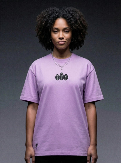 T-Shirt Valar Morghulis Brodé Plexus VALARMGWORLD Lilas