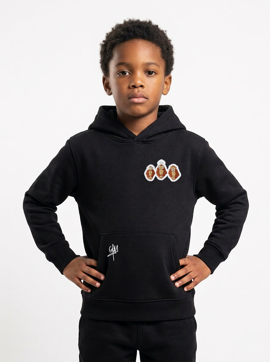 Sweat Capuche Valar enfant classique VALARMGWORLD Noir