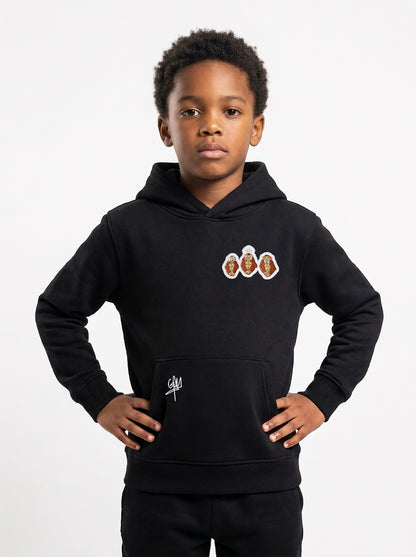 Sweat Capuche Valar enfant classique VALARMGWORLD Noir